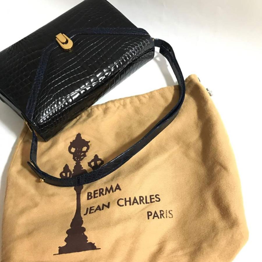 ベルマ フラップハンドバッグ/ブラック×ネイビー/BERMA 翌日配送可/RF5  