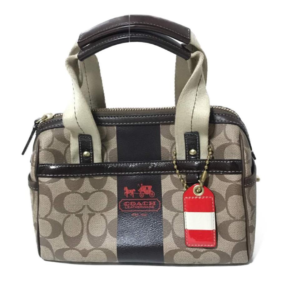 COACH コーチ シグネチャー・ハンドバッグ ミニボストン/11563