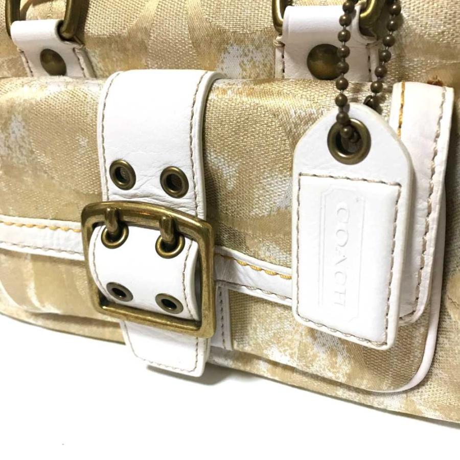 COACH コーチ シグネチャー・ハンドバッグ キャンバス×レザー