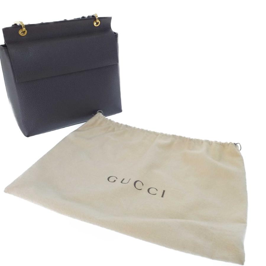 GUCCI（グッチ） バンブー・レザートップハンドルハンドバッグ