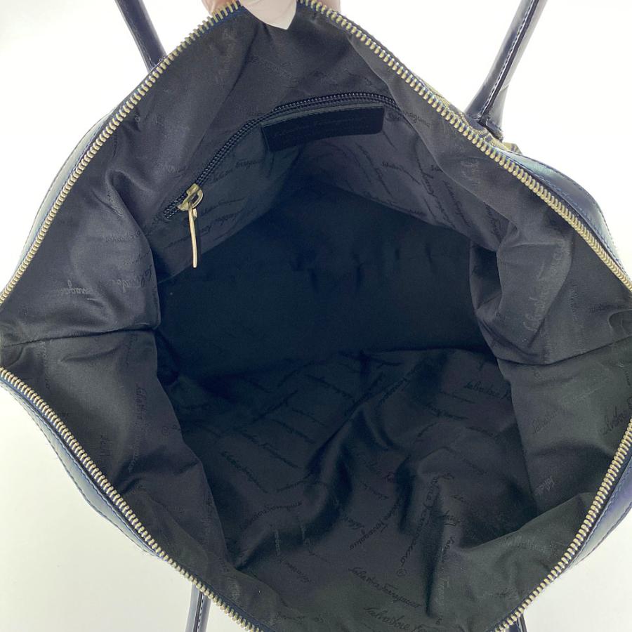 サルヴァトーレフェラガモ ガンチーニ・ジャガードデニムボストン