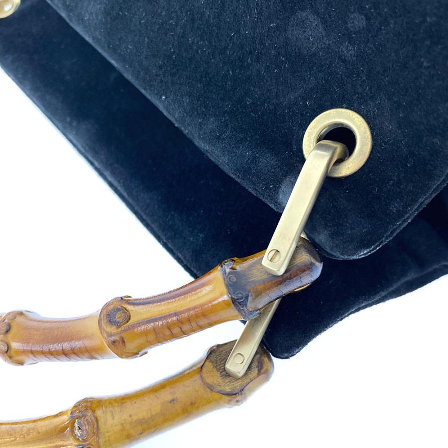 GUCCI（グッチ） バンブー・スエードレザーハンドバッグ/000・3444