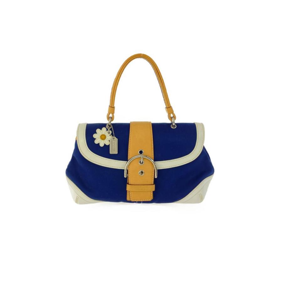 【美品】コーチ　ハンドバッグ　ソーホー　スエード　レザー　パープル　8A23 美品】コーチ ハンドバッグ ソーホー スエード レザー パープル