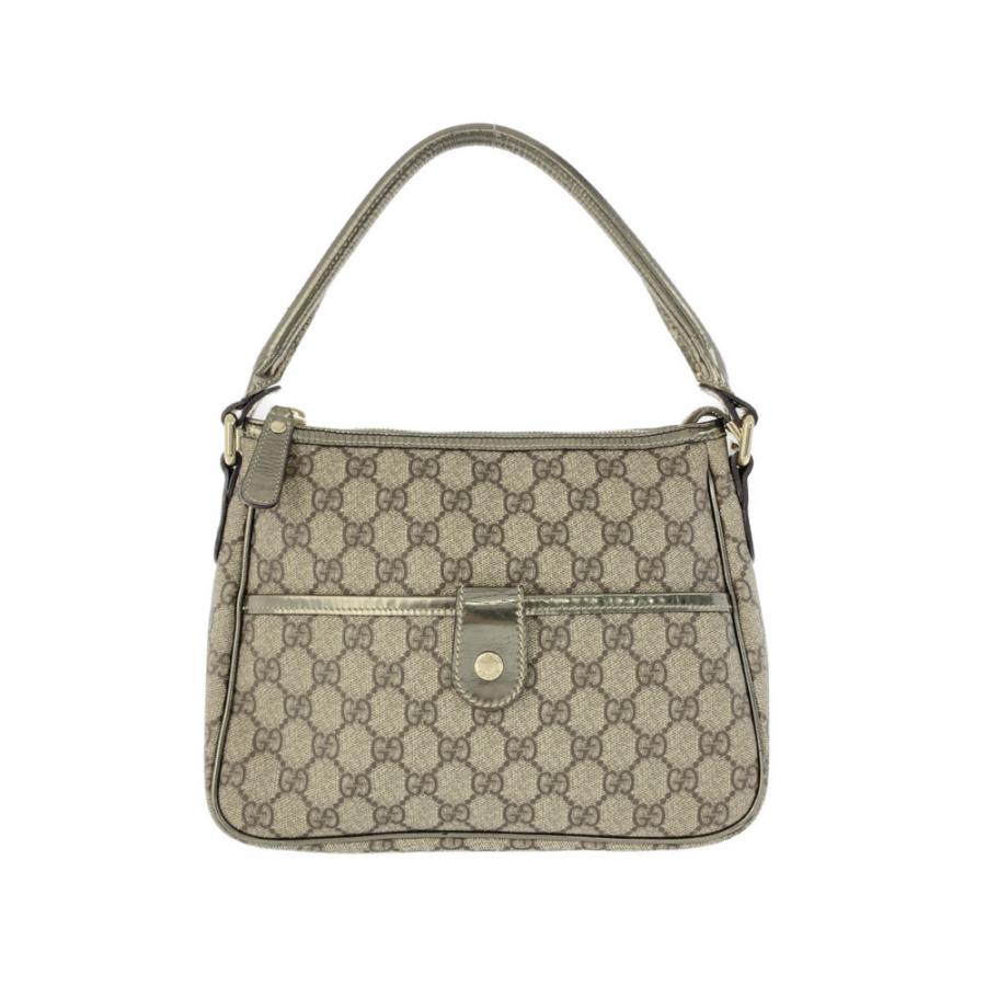 GUCCI（グッチ） GGプラス・ハンドバッグ/190258/グレージュ/シルバー 