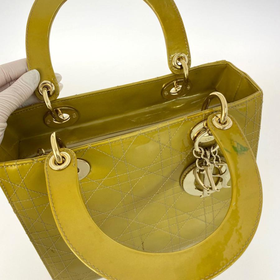 クリスチャンディオール レディディオール・パテントカーフレザー