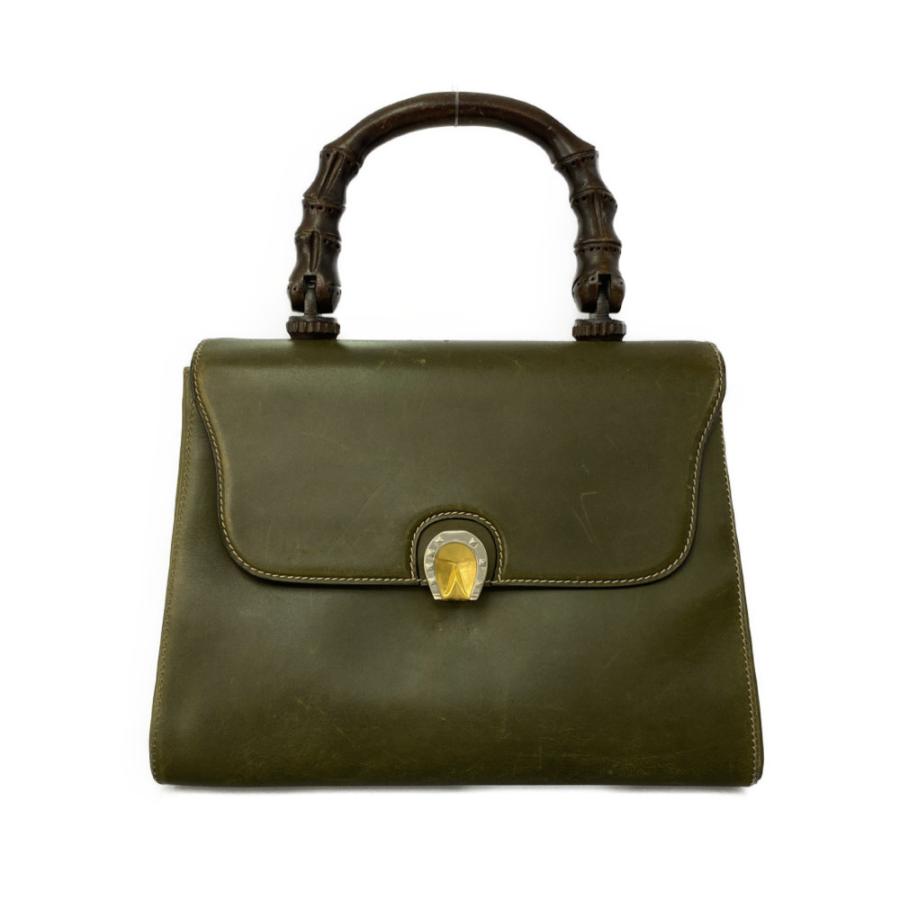 GUCCI グッチ 馬蹄金具 ウッドハンドル ヴィンテージ バッグ ジャンク GUCCI グッチ 馬蹄金具 ウッドハンドル ヴィンテージ バッグ