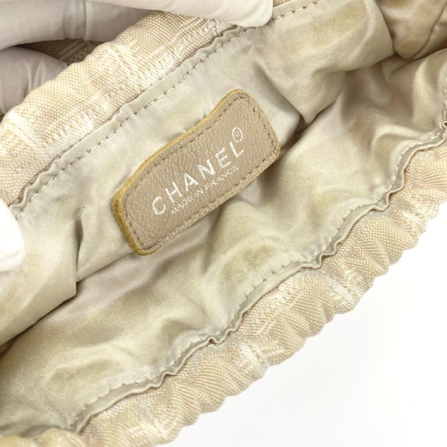 CHANEL シャネル ニュートラベルライン ベージュ ポーチ クラッチ バッグ CHANEL（シャネル） ニュートラベルライン・巾着 クラッチ