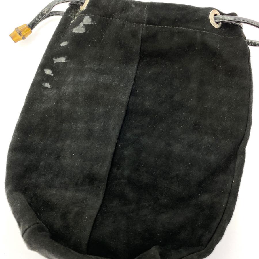GUCCI グッチ バンブー・ノットレザーメッシュハンドバッグ/000.1016 