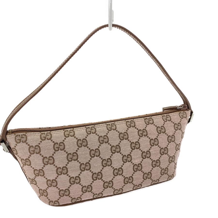 ■ GUCCI アクセサリーポーチ GG ベージュ キャンバス ハンドバッグ 中古・古着通販】GUCCI (グッチ) GGキャンバス・アクセサリー