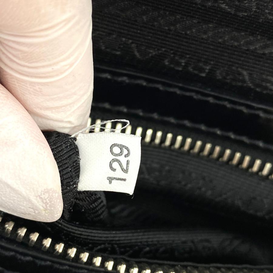 PRADA（プラダ） ナイロン レザー ハンドバッグ/BR3486/ブラック/PRADA
