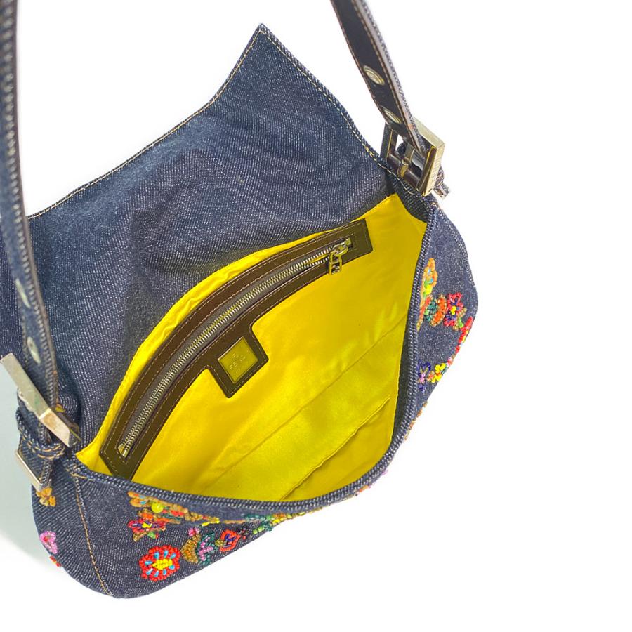 FENDI（フェンディ） マンマバゲット・フラワービーズ デニム