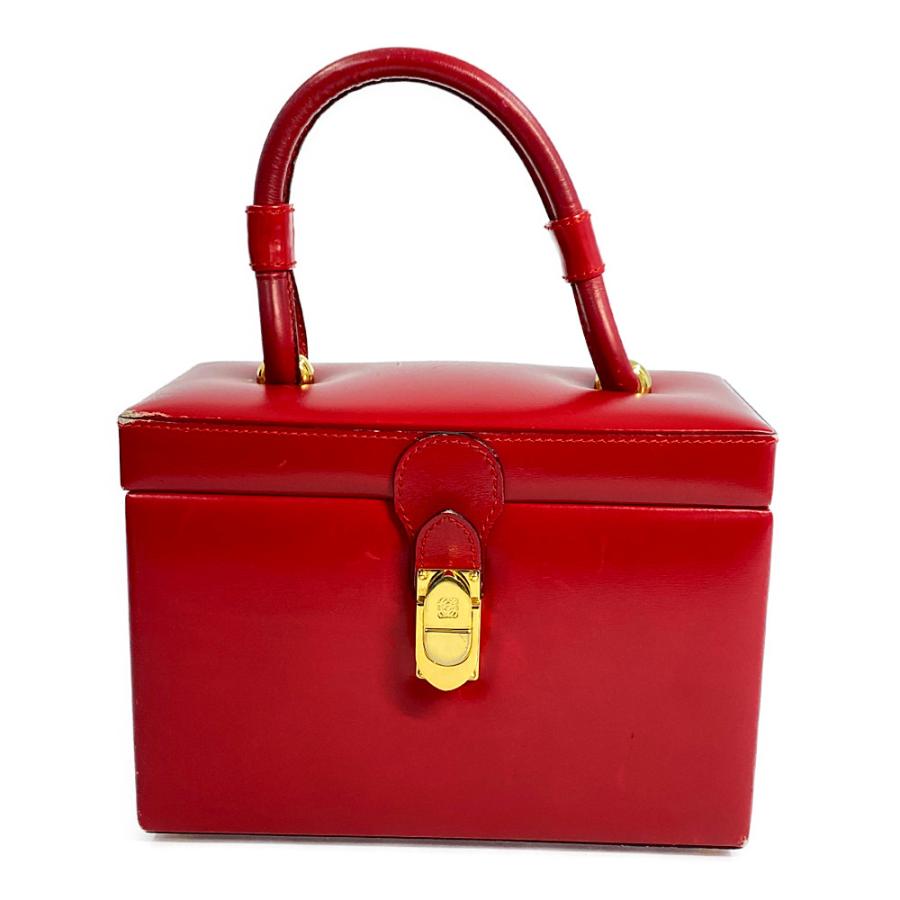 LOEWE（ロエベ） バニティボックスハンドバッグ/レッド/LOEWE 翌日配送