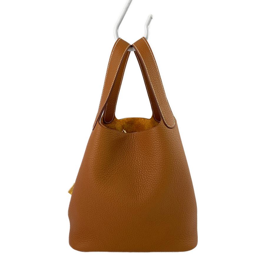 HERMES エルメス ピコタンロックMM/22・ハンドバッグ/ゴールド