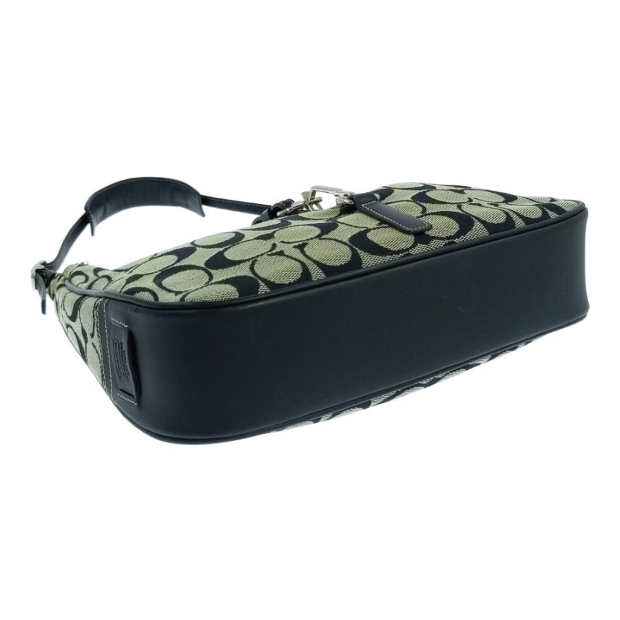 COACH コーチ シグネチャー・ロゴ キャンバス レザー ハンドバッグ  