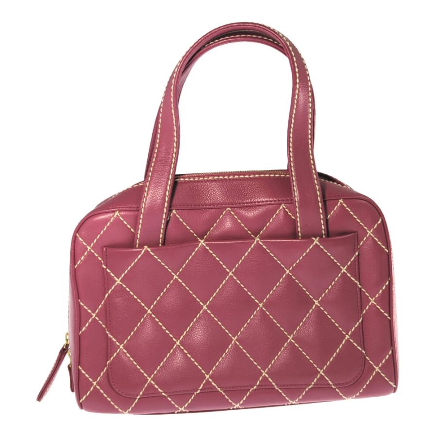 CHANEL（シャネル） ココマーク ワイルドステッチ レザー ハンドバッグ