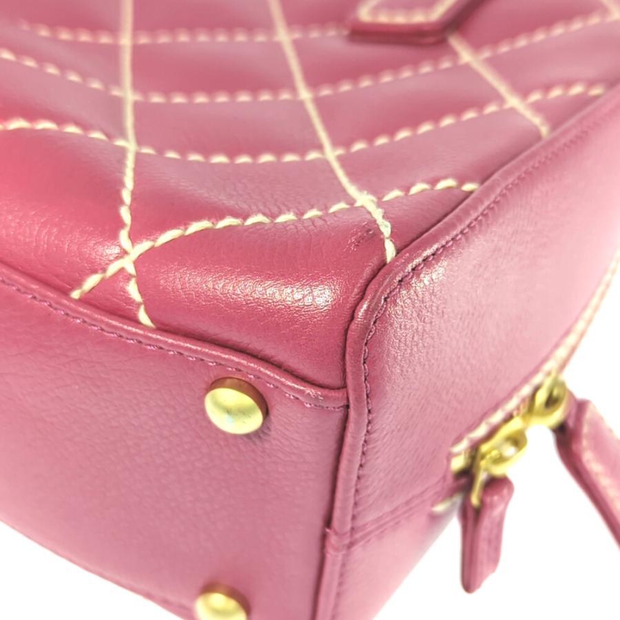 CHANEL（シャネル） ココマーク ワイルドステッチ レザー ハンドバッグ
