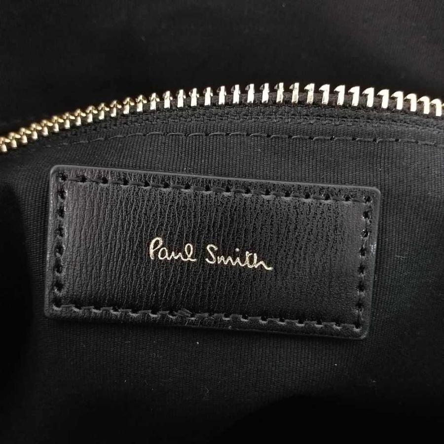 超美品・ポールスミス シティエンボス・クラッチバッグハンドル付 2WAY 