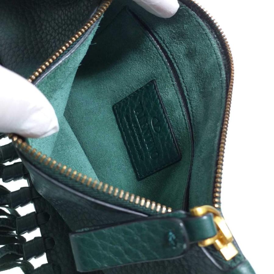 ヴァレンティノガラヴァーニ 山羊・星座モチーフフリンジレザー  