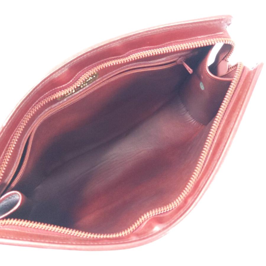 GIVENCHY ジバンシー SAC ロゴ型押し レザー セカンド クラッチバッグ