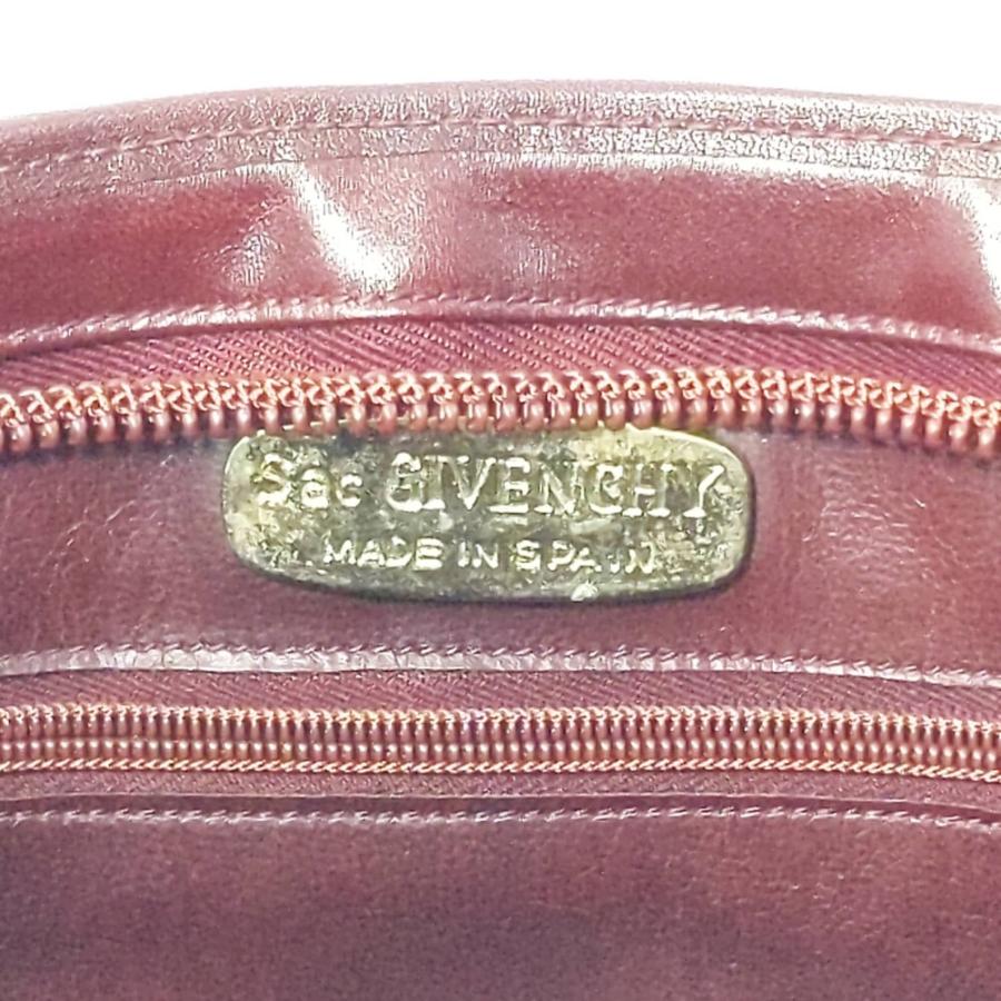 GIVENCHY ジバンシー SAC ロゴ型押し レザー セカンド クラッチバッグ