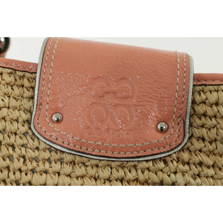 COACH（コーチ） フローラルエンベリッシュドストローナタリートート