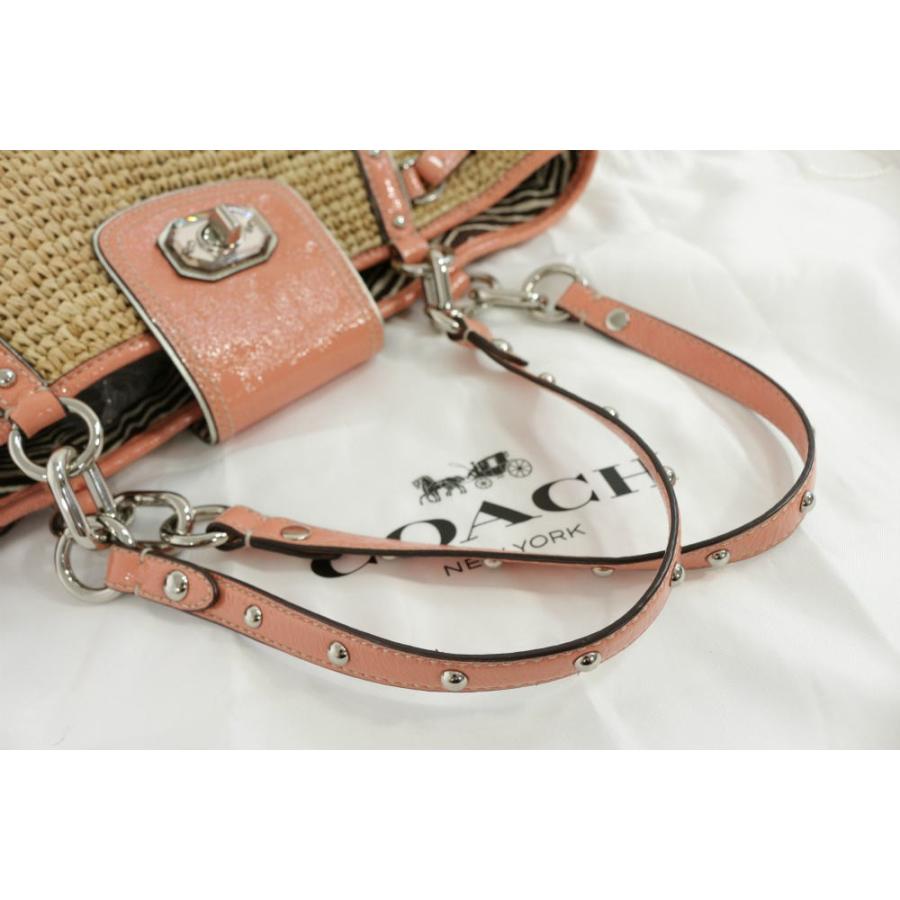コーチ COACH フローラル エンベリッシュド ストロー ナタリー かごバッグ COACH（コーチ） フローラルエンベリッシュドストローナタリートート