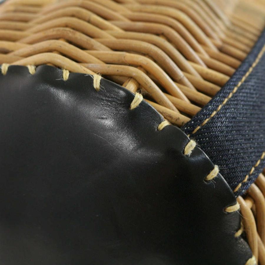 18SS 美品 エバゴス デニムバーキンカゴバッグ・ハンドバッグ/20E