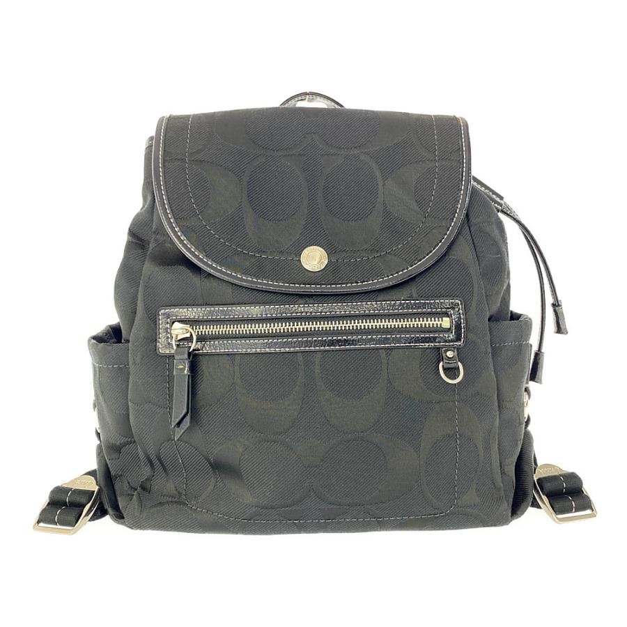 COACH コーチ シグネチャー・ミニリュックバッグ 黒/F16548 COACH コーチ シグネチャー・ミニリュックバッグ 黒/F16548