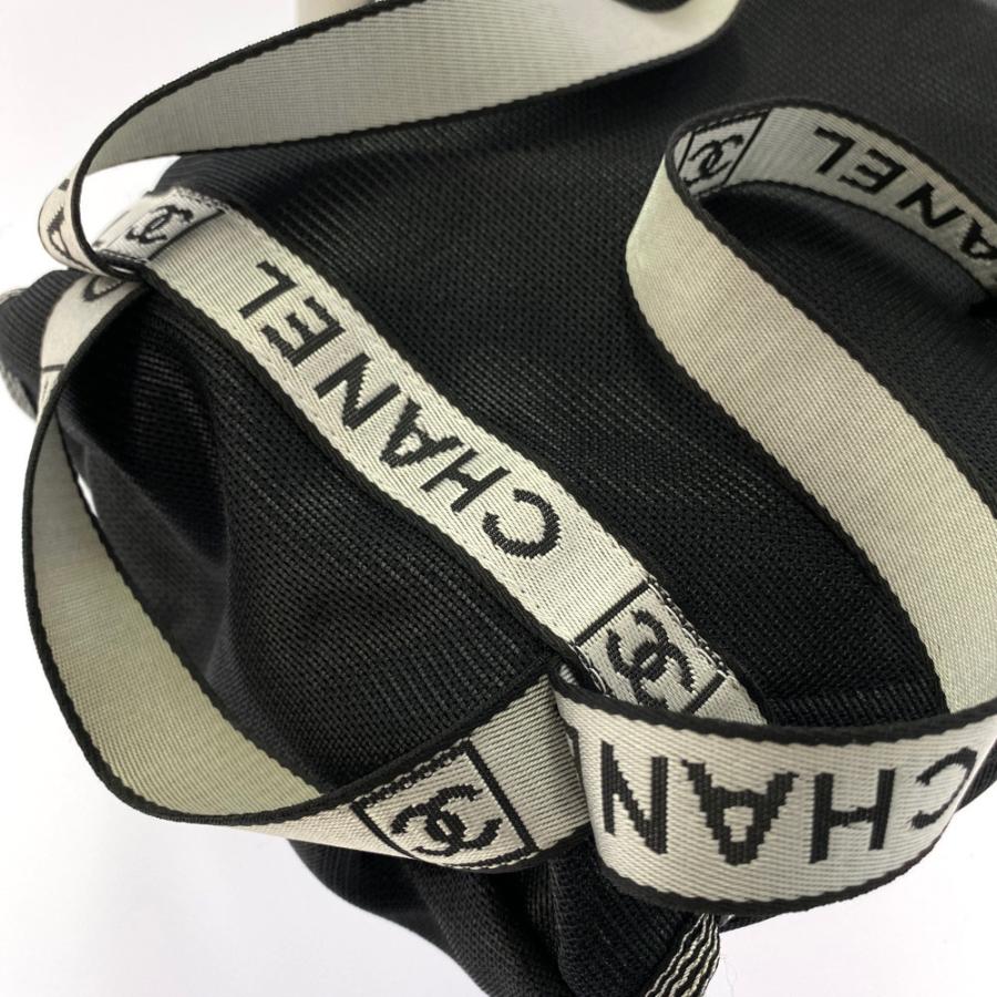 CHANEL（シャネル） スポーツライン メッシュリュックバッグ/ブラック