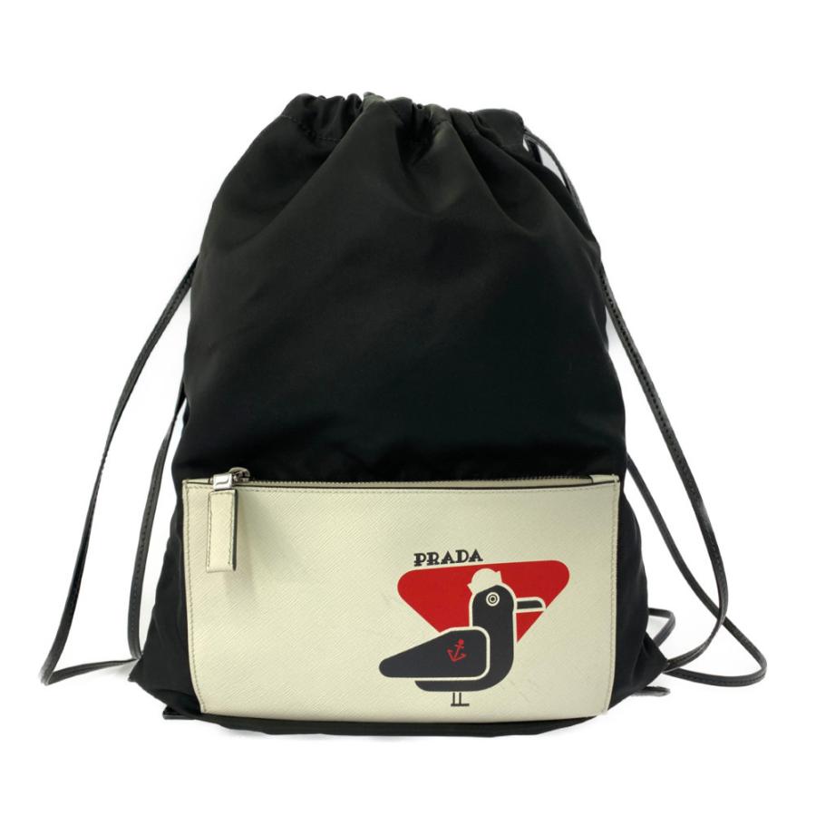 PRADA ブラックナイロンバックパック　スタッズ　サフィアーノ新品未使用 楽天市場】【美品】 プラダ【PRADA】Re-Nylon X サフィアーノ