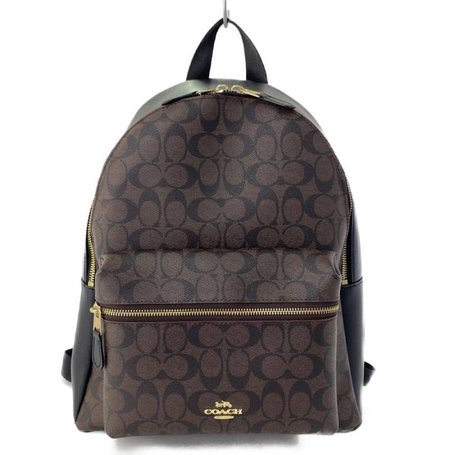【新品未使用】 COACH チャーリー リュックサック ブラウン F58314 COACH（コーチ） レディース リュック ラグジュアリー シグネチャー
