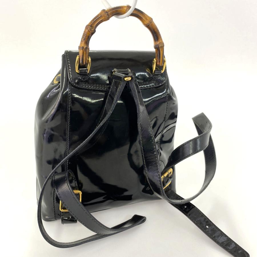 GUCCI（グッチ） バンブー・オールドグッチ パテントレザーリュック