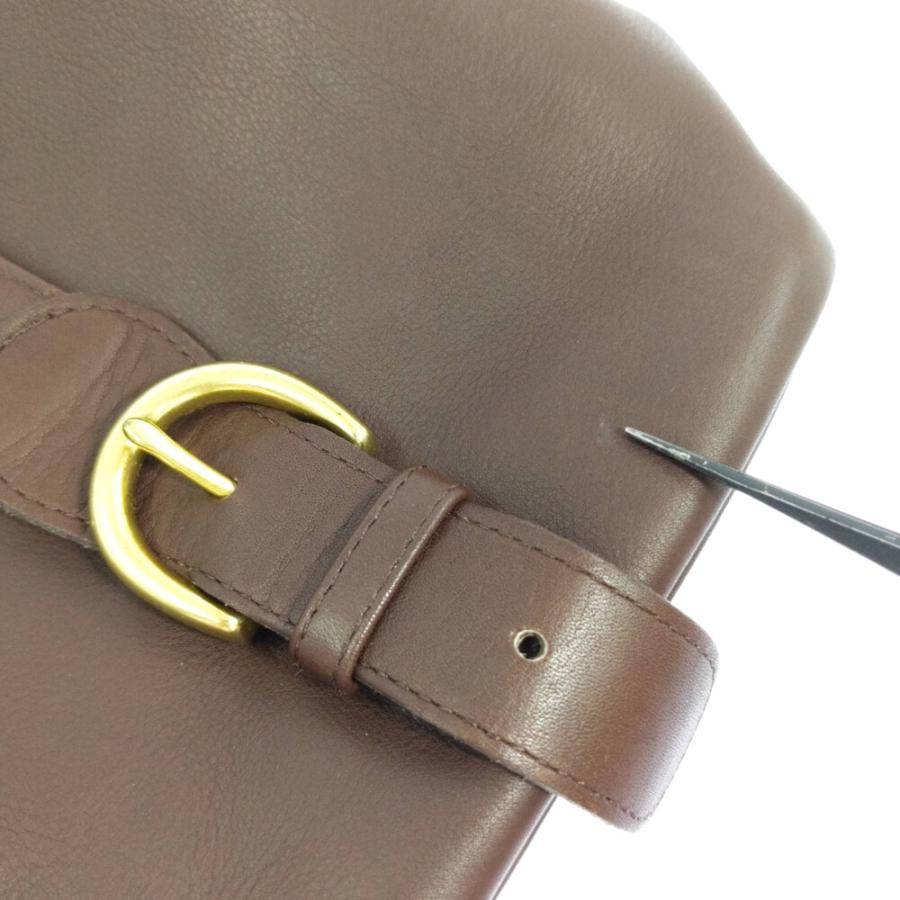 デッドストック級　オールドコーチ　9165　ブラウン系　ドローストリング　本革 デッドストック級 オールドコーチ 9165 ブラウン系 ドローストリング