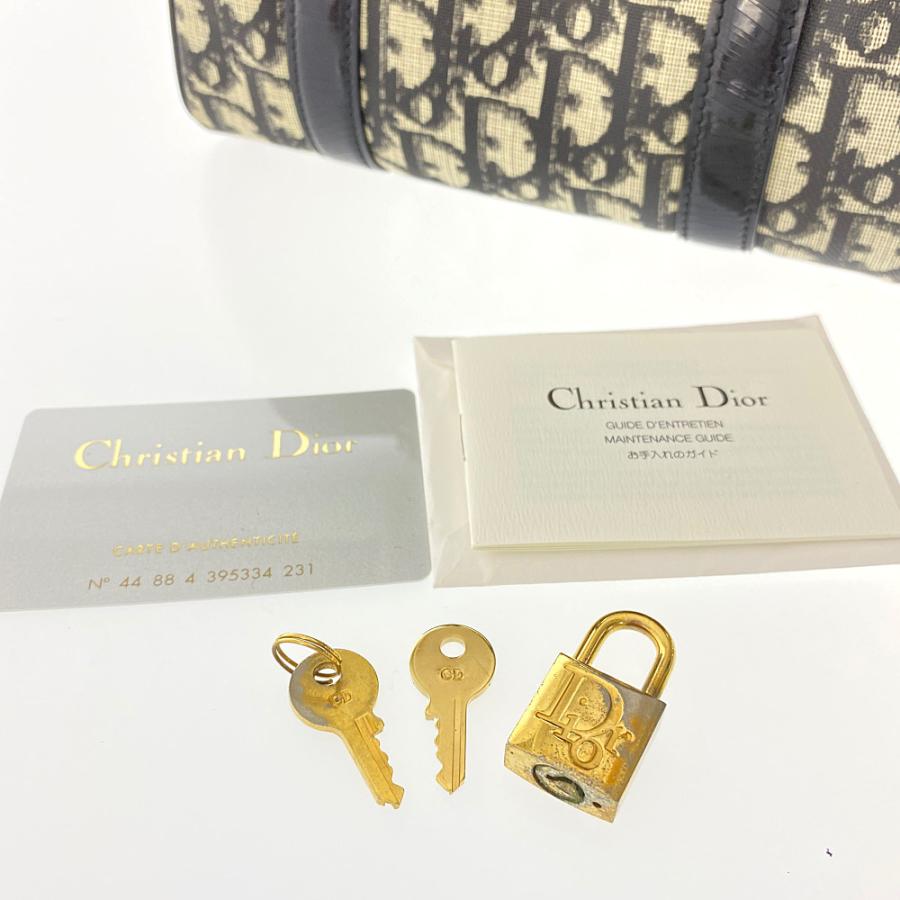 Dior ボストンバッグ 大容量 ベージュ/ブラック ディオール/クリスチャンディオール/ボストンバッグ
