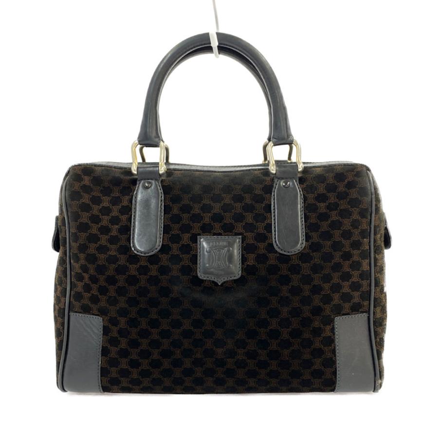 CELINE（セリーヌ） DIFFUSION・マカダムスエードレザーボストンバッグ