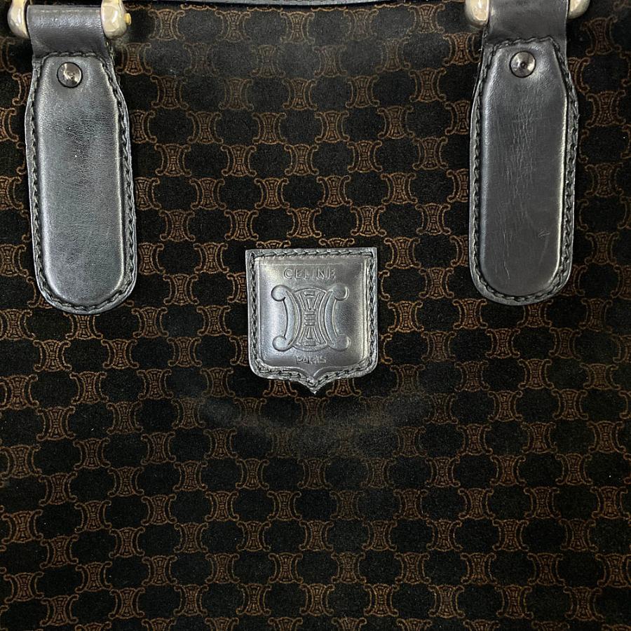 セリーヌ　ボストンバッグ CELINE 極 美品 セリーヌ マカダム ブラゾン トリオンフ 柄