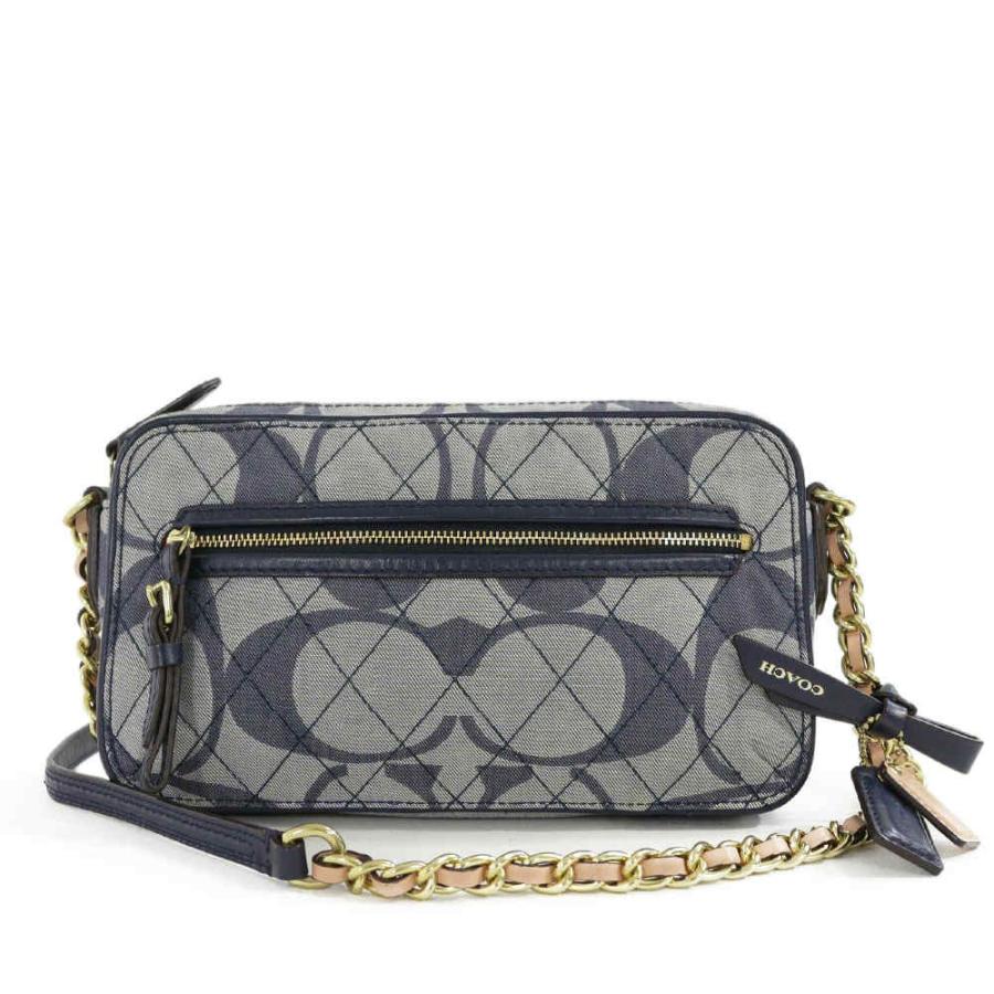 COACH（コーチ） ポピー・キルテッドシグネチャーデニムフライト