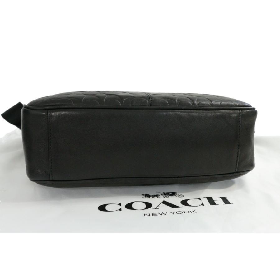 コーチ/メトロポリタン マップ バッグ シグネチャー レザー新品/６1%OFF！ COACH（コーチ） 未使用 シグネチャー・メトロポリタン マップバッグ