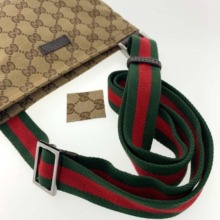 グッチ GUCCI ショルダーバッグ GGキャンバス 146309 ベージュ GUCCI（グッチ） GGキャンバス・ショルダーバッグ ウェブライン/146309