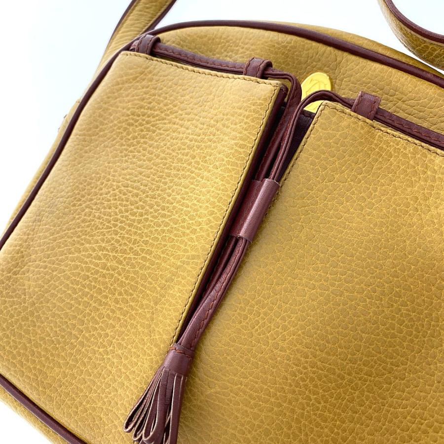 カルティエ✨マストライン トリニティ 本革 ゴールド金具 ショルダー 