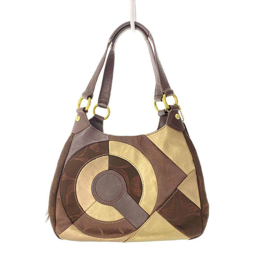 COACH（コーチ） シグネチャー・インレイド パッチワーク ホーボー 