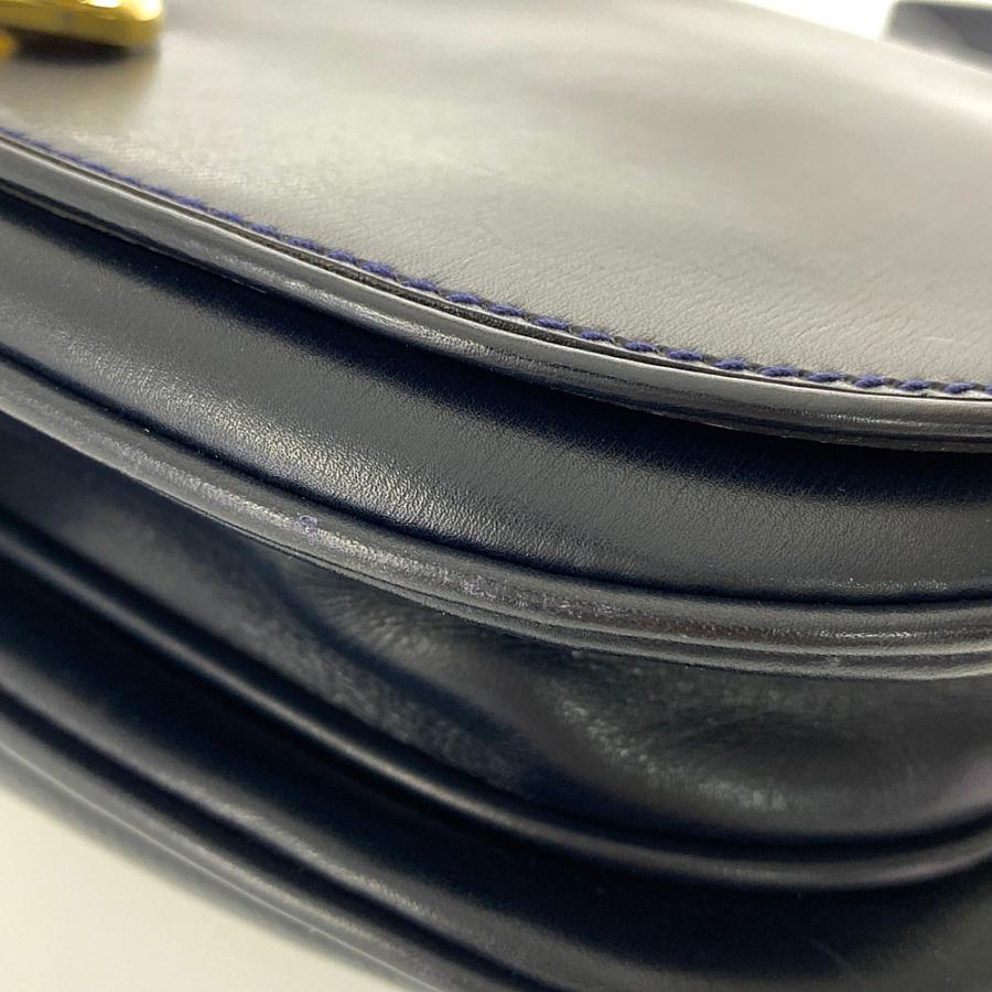 オールド グッチ GUCCI ショルダー バッグ インターロッキング GG 紺 GUCCI - 美品 GUCCI グッチ オールドグッチ ショルダーバッグ