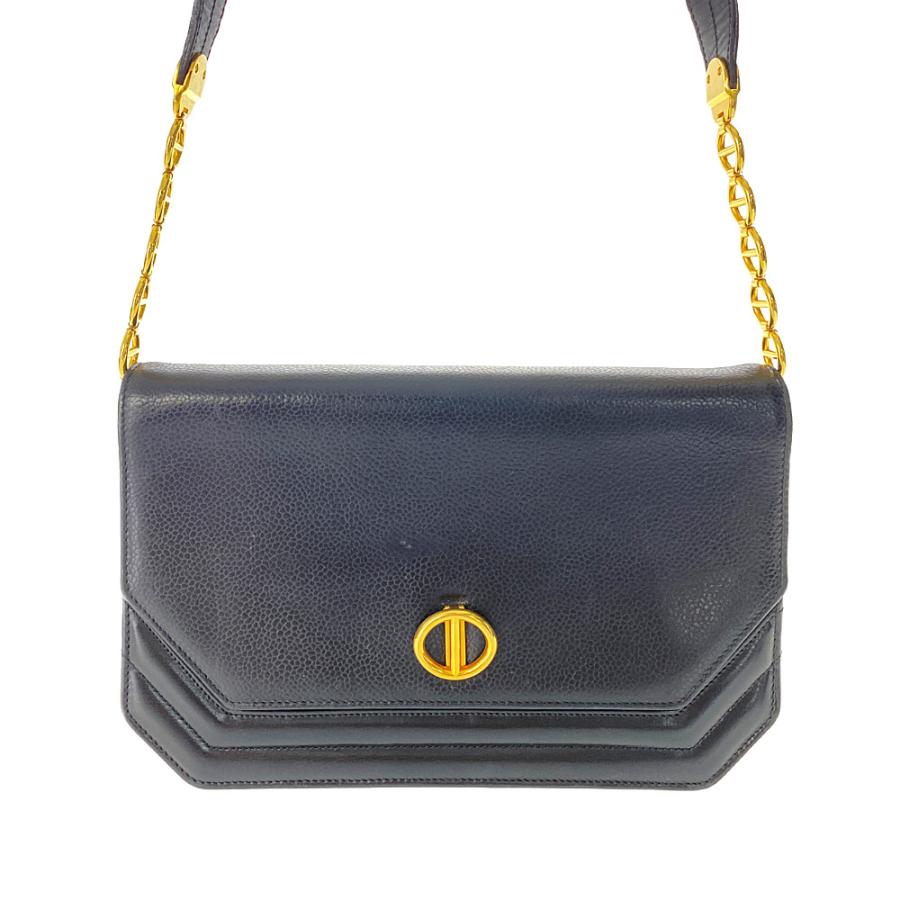 クリスチャンディオール　正規品　ヴィンテージ　チェーンバッグ クリスチャンディオール ヴィンテージレザーチェーンショルダー