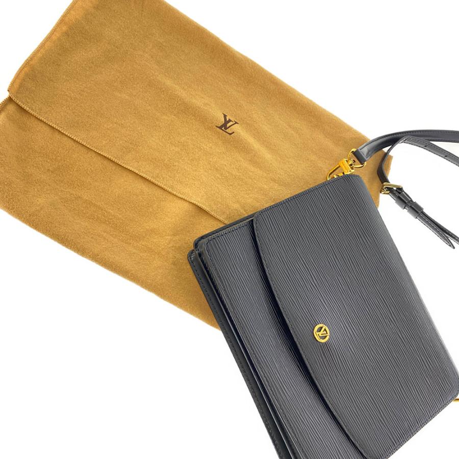 Louis Vuitton エピレザー ブラック ショルダーバッグM52362