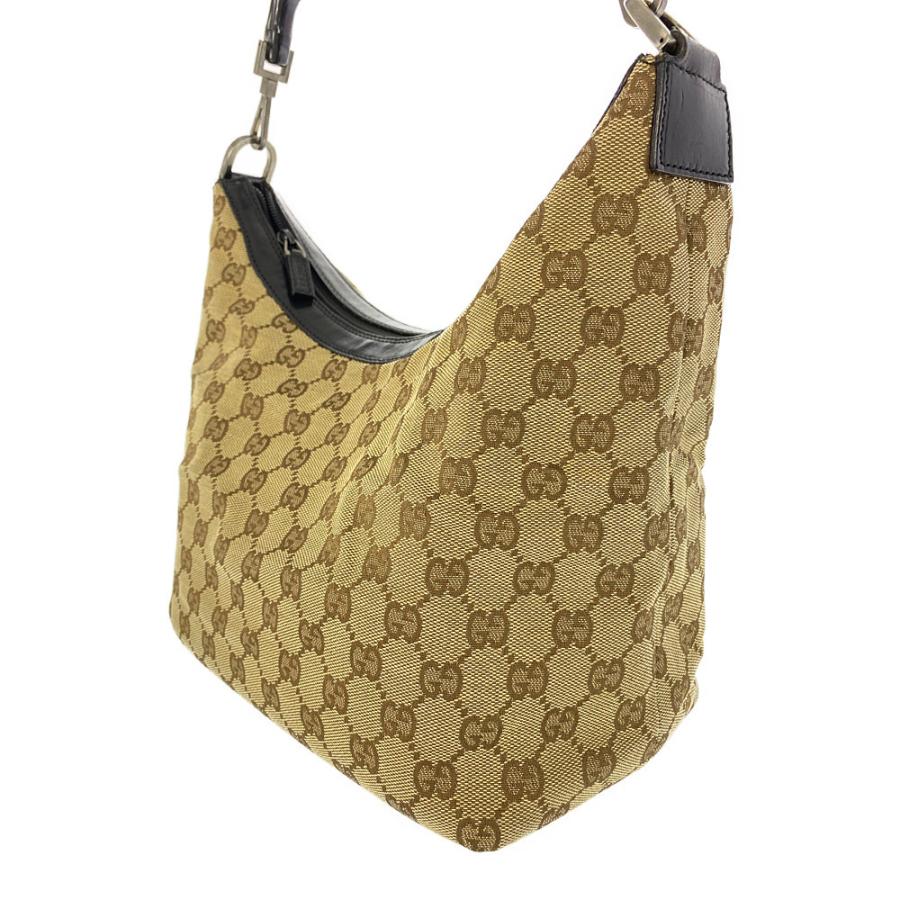 GUCCI（グッチ） GGキャンバス・バンブーホーボーショルダーバッグ 