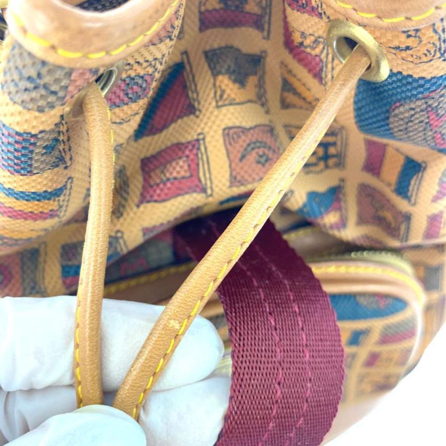 ★ プリマクラッセ ★ ボストンバッグ　ショルダー付き　国旗柄　レザー　ブラウン PRIMA CLASSE - 【希少な国旗柄】プリマクラッセ ボストンの通販