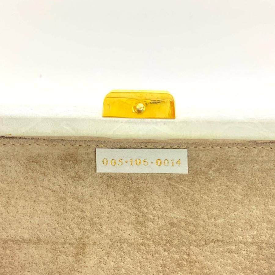 GUCCI ホワイト イエロー ハンドバッグ イエロー（黄色）系 GUCCI(グッチ) バッグ・カバン(レディース