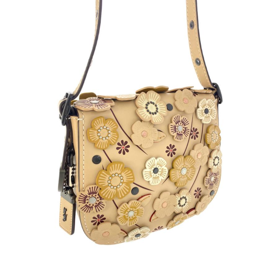 COACH（コーチ） ティーローズアップリケ サドルバッグ23 グラブ