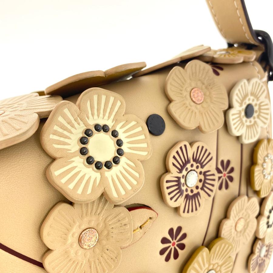 COACH（コーチ） ティーローズアップリケ サドルバッグ23 グラブ