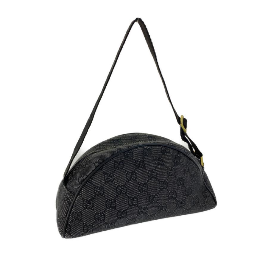 GUCCI（グッチ） GGデニム・ハーフムーンショルダーバッグ/90781